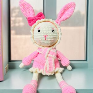 A Cute Handmade Crocheted Yarn  Doll