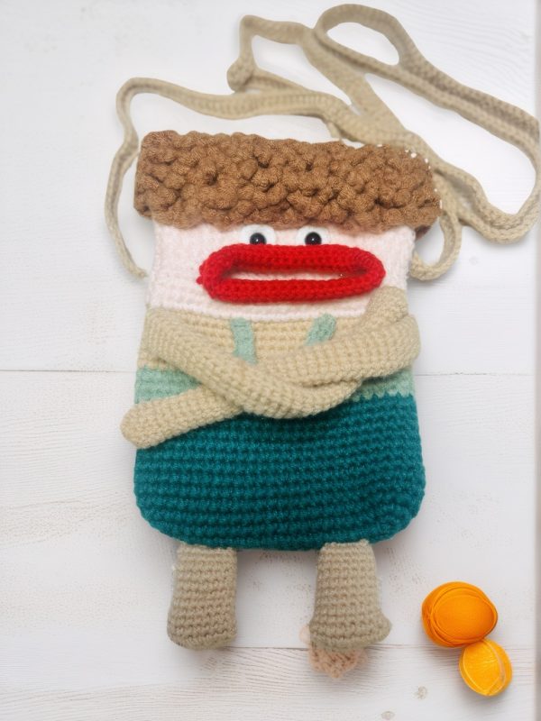 Adorable Crocheted Phone Bag - Handmade Yarn Charm
